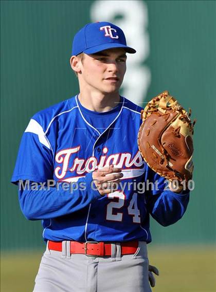 Thumbnail 1 in Naaman Forest vs. Trinity Christian (Carrollton Diamond Classic) photogallery.