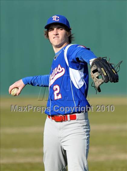 Thumbnail 3 in Naaman Forest vs. Trinity Christian (Carrollton Diamond Classic) photogallery.