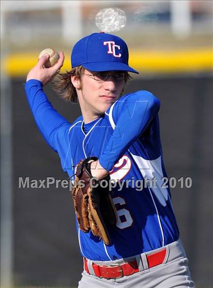 Thumbnail 2 in Naaman Forest vs. Trinity Christian (Carrollton Diamond Classic) photogallery.