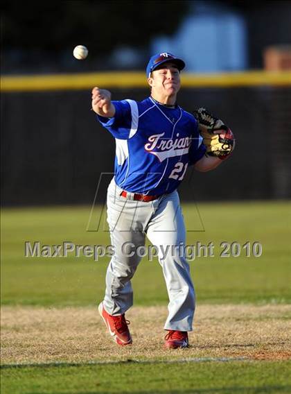 Thumbnail 2 in Naaman Forest vs. Trinity Christian (Carrollton Diamond Classic) photogallery.