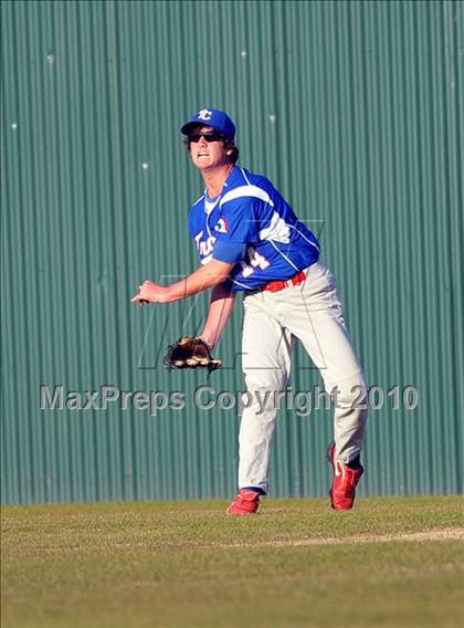 Thumbnail 1 in Naaman Forest vs. Trinity Christian (Carrollton Diamond Classic) photogallery.