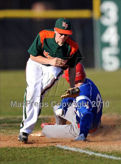 Thumbnail 1 in Naaman Forest vs. Trinity Christian (Carrollton Diamond Classic) photogallery.
