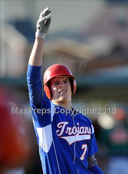 Thumbnail 2 in Naaman Forest vs. Trinity Christian (Carrollton Diamond Classic) photogallery.