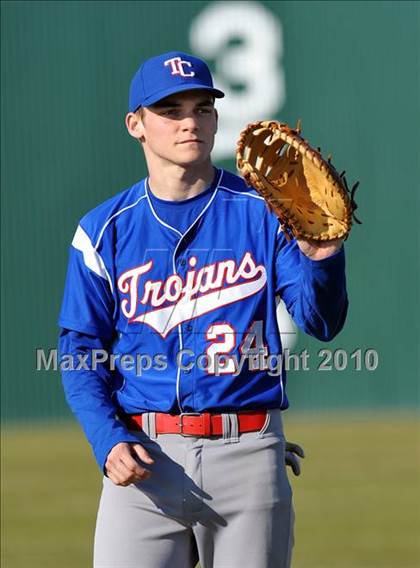 Thumbnail 3 in Naaman Forest vs. Trinity Christian (Carrollton Diamond Classic) photogallery.