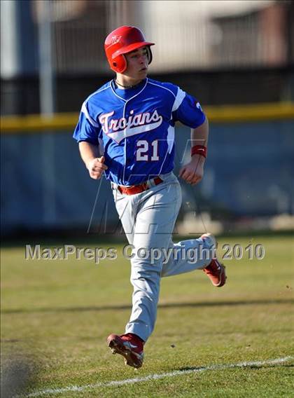 Thumbnail 2 in Naaman Forest vs. Trinity Christian (Carrollton Diamond Classic) photogallery.
