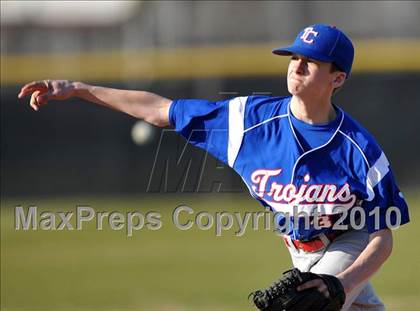 Thumbnail 3 in Naaman Forest vs. Trinity Christian (Carrollton Diamond Classic) photogallery.