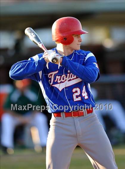 Thumbnail 2 in Naaman Forest vs. Trinity Christian (Carrollton Diamond Classic) photogallery.
