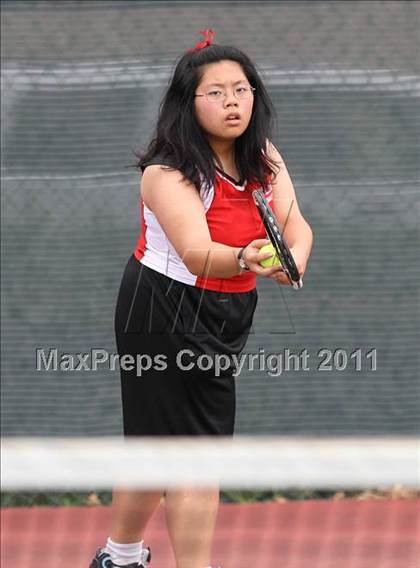 Thumbnail 2 in Chico vs Skyline (CIF NorCal Girls Team Tennis Championships)  photogallery.