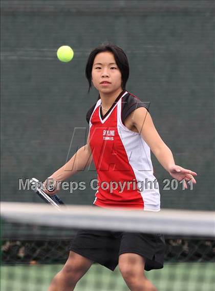 Thumbnail 1 in Chico vs Skyline (CIF NorCal Girls Team Tennis Championships)  photogallery.