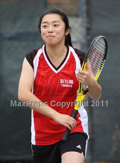 Thumbnail 3 in Chico vs Skyline (CIF NorCal Girls Team Tennis Championships)  photogallery.