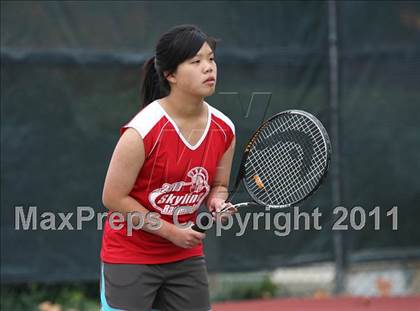 Thumbnail 1 in Chico vs Skyline (CIF NorCal Girls Team Tennis Championships)  photogallery.