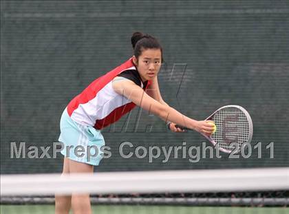 Thumbnail 2 in Chico vs Skyline (CIF NorCal Girls Team Tennis Championships)  photogallery.