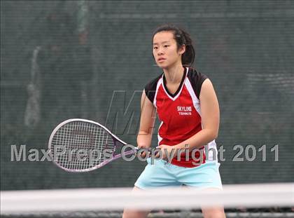 Thumbnail 3 in Chico vs Skyline (CIF NorCal Girls Team Tennis Championships)  photogallery.