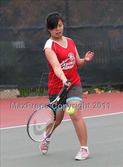 Thumbnail 1 in Chico vs Skyline (CIF NorCal Girls Team Tennis Championships)  photogallery.