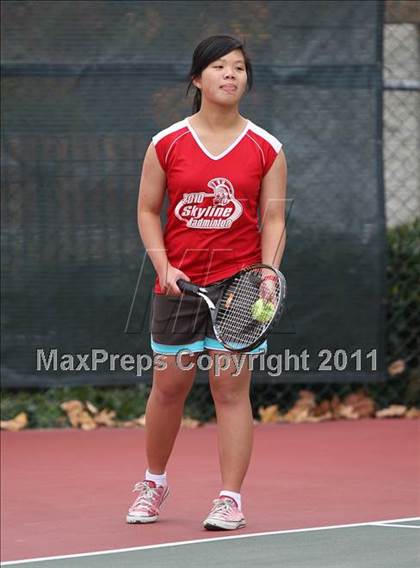 Thumbnail 3 in Chico vs Skyline (CIF NorCal Girls Team Tennis Championships)  photogallery.