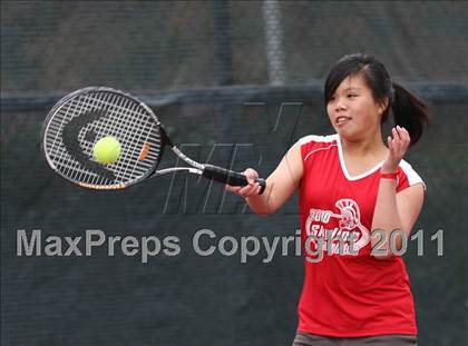 Thumbnail 2 in Chico vs Skyline (CIF NorCal Girls Team Tennis Championships)  photogallery.