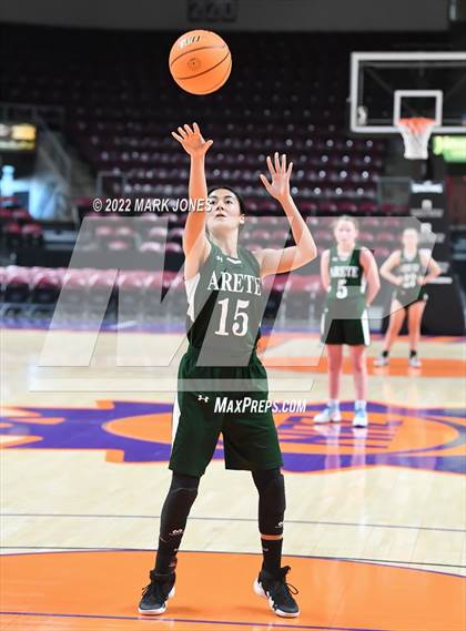 Thumbnail 1 in Arete Prep vs. St. John Paul II Catholic (AIA 2A Quarterfinal)  photogallery.