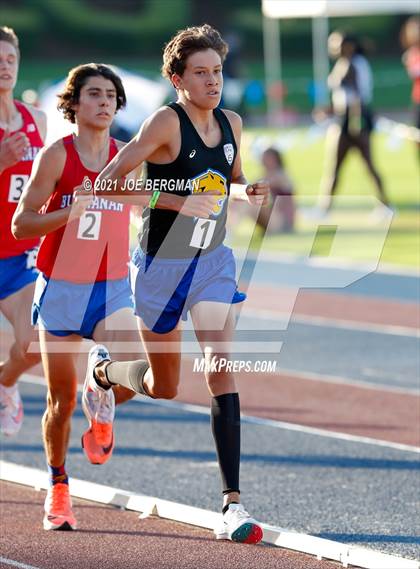Thumbnail 3 in CIF Central Section Masters (Boys 3200m) photogallery.