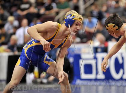 Thumbnail 2 in PIAA AA Wrestling Championships (Semifinals) photogallery.