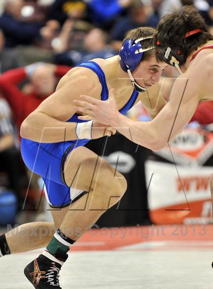 Thumbnail 2 in PIAA AA Wrestling Championships (Semifinals) photogallery.