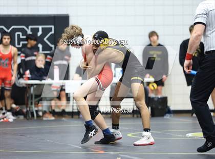 Thumbnail 3 in North East Carolina Prep vs Middle Creek (Blood Pernu Duals) photogallery.