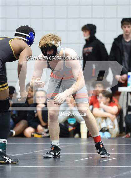Thumbnail 2 in North East Carolina Prep vs Middle Creek (Blood Pernu Duals) photogallery.