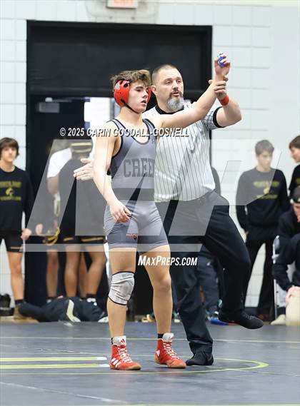 Thumbnail 1 in North East Carolina Prep vs Middle Creek (Blood Pernu Duals) photogallery.