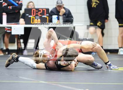 Thumbnail 2 in North East Carolina Prep vs Middle Creek (Blood Pernu Duals) photogallery.