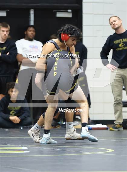Thumbnail 1 in North East Carolina Prep vs Middle Creek (Blood Pernu Duals) photogallery.