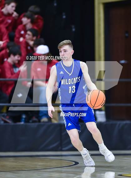 Thumbnail 3 in White County Central vs. Hector (AAA 2A State Playoff First Round) photogallery.