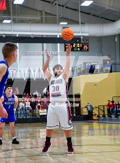 Thumbnail 3 in White County Central vs. Hector (AAA 2A State Playoff First Round) photogallery.