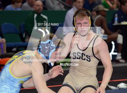 Thumbnail 2 in NYSPHSAA Wrestling Championships (Div.2 - 145 lb. Champ) photogallery.