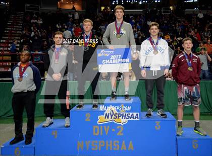 Thumbnail 3 in NYSPHSAA Wrestling Championships (Div.2 - 145 lb. Champ) photogallery.