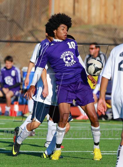 Thumbnail 3 in Southwest vs. University City (Grossmont Holiday Tournament) photogallery.