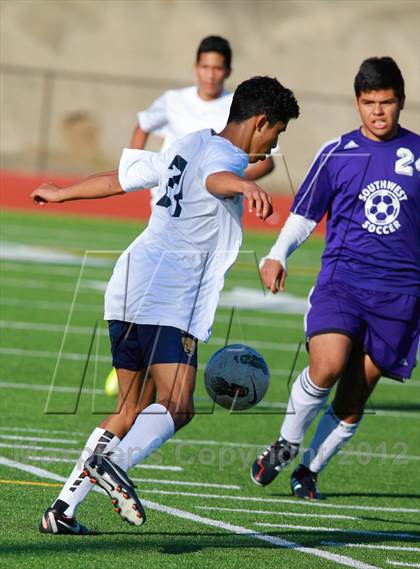 Thumbnail 3 in Southwest vs. University City (Grossmont Holiday Tournament) photogallery.