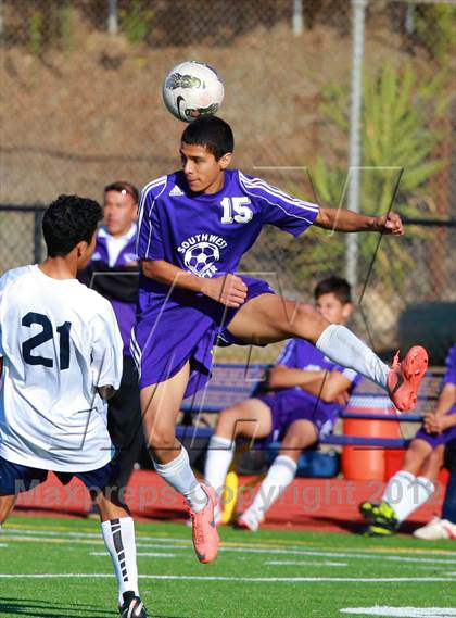 Thumbnail 2 in Southwest vs. University City (Grossmont Holiday Tournament) photogallery.