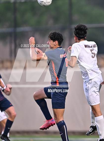 Thumbnail 1 in Plano vs Seven Lakes (UIL 6A Boys Soccer State Semifinal) photogallery.
