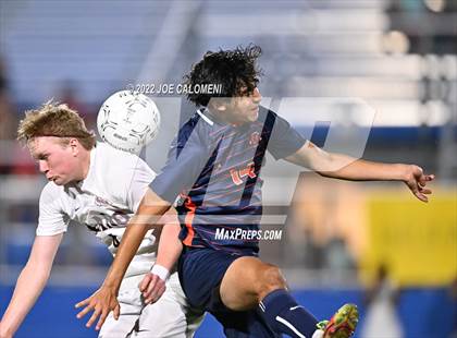 Thumbnail 1 in Plano vs Seven Lakes (UIL 6A Boys Soccer State Semifinal) photogallery.