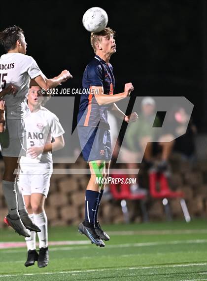 Thumbnail 2 in Plano vs Seven Lakes (UIL 6A Boys Soccer State Semifinal) photogallery.