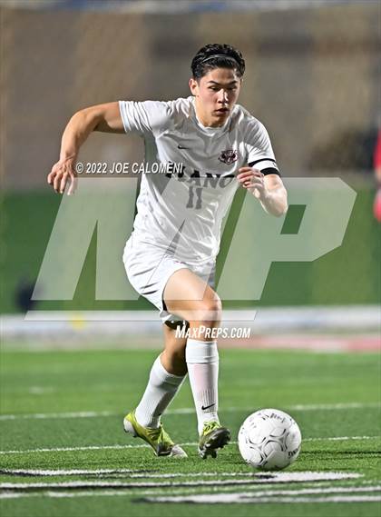 Thumbnail 2 in Plano vs Seven Lakes (UIL 6A Boys Soccer State Semifinal) photogallery.