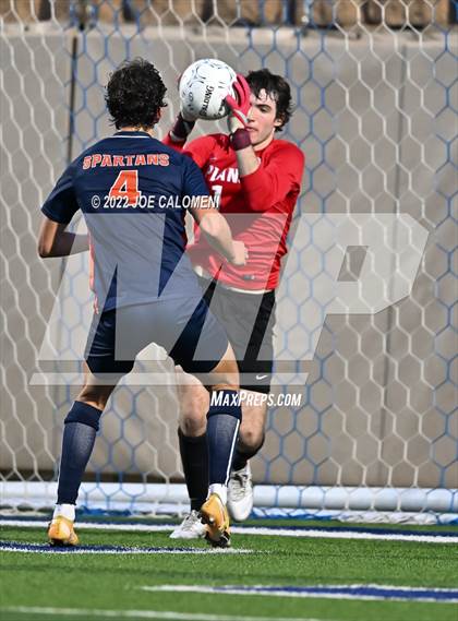 Thumbnail 1 in Plano vs Seven Lakes (UIL 6A Boys Soccer State Semifinal) photogallery.