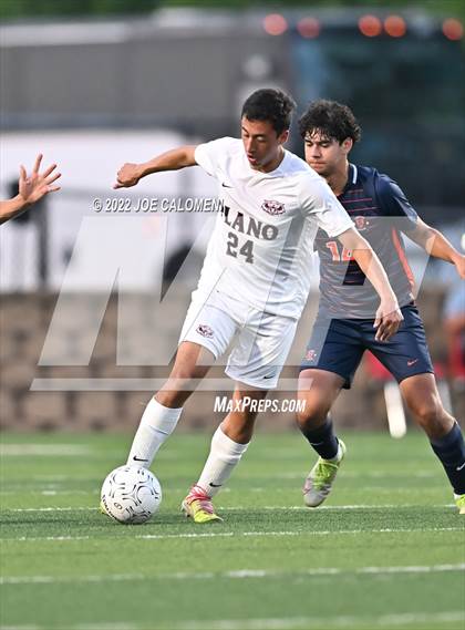 Thumbnail 3 in Plano vs Seven Lakes (UIL 6A Boys Soccer State Semifinal) photogallery.