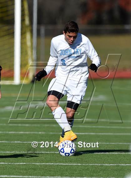 Thumbnail 2 in Ithaca vs. John Jay-East Fishkill (NYSPHSAA Class AA Regional Final) photogallery.