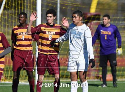 Thumbnail 3 in Ithaca vs. John Jay-East Fishkill (NYSPHSAA Class AA Regional Final) photogallery.