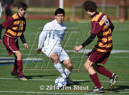 Thumbnail 3 in Ithaca vs. John Jay-East Fishkill (NYSPHSAA Class AA Regional Final) photogallery.