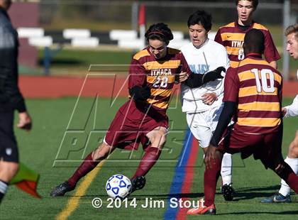 Thumbnail 2 in Ithaca vs. John Jay-East Fishkill (NYSPHSAA Class AA Regional Final) photogallery.