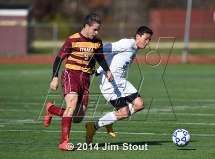 Thumbnail 2 in Ithaca vs. John Jay-East Fishkill (NYSPHSAA Class AA Regional Final) photogallery.