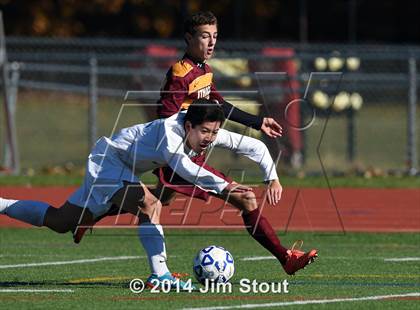 Thumbnail 3 in Ithaca vs. John Jay-East Fishkill (NYSPHSAA Class AA Regional Final) photogallery.