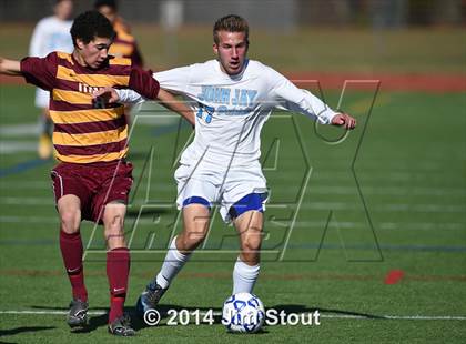 Thumbnail 3 in Ithaca vs. John Jay-East Fishkill (NYSPHSAA Class AA Regional Final) photogallery.
