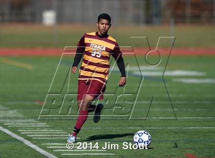 Thumbnail 1 in Ithaca vs. John Jay-East Fishkill (NYSPHSAA Class AA Regional Final) photogallery.